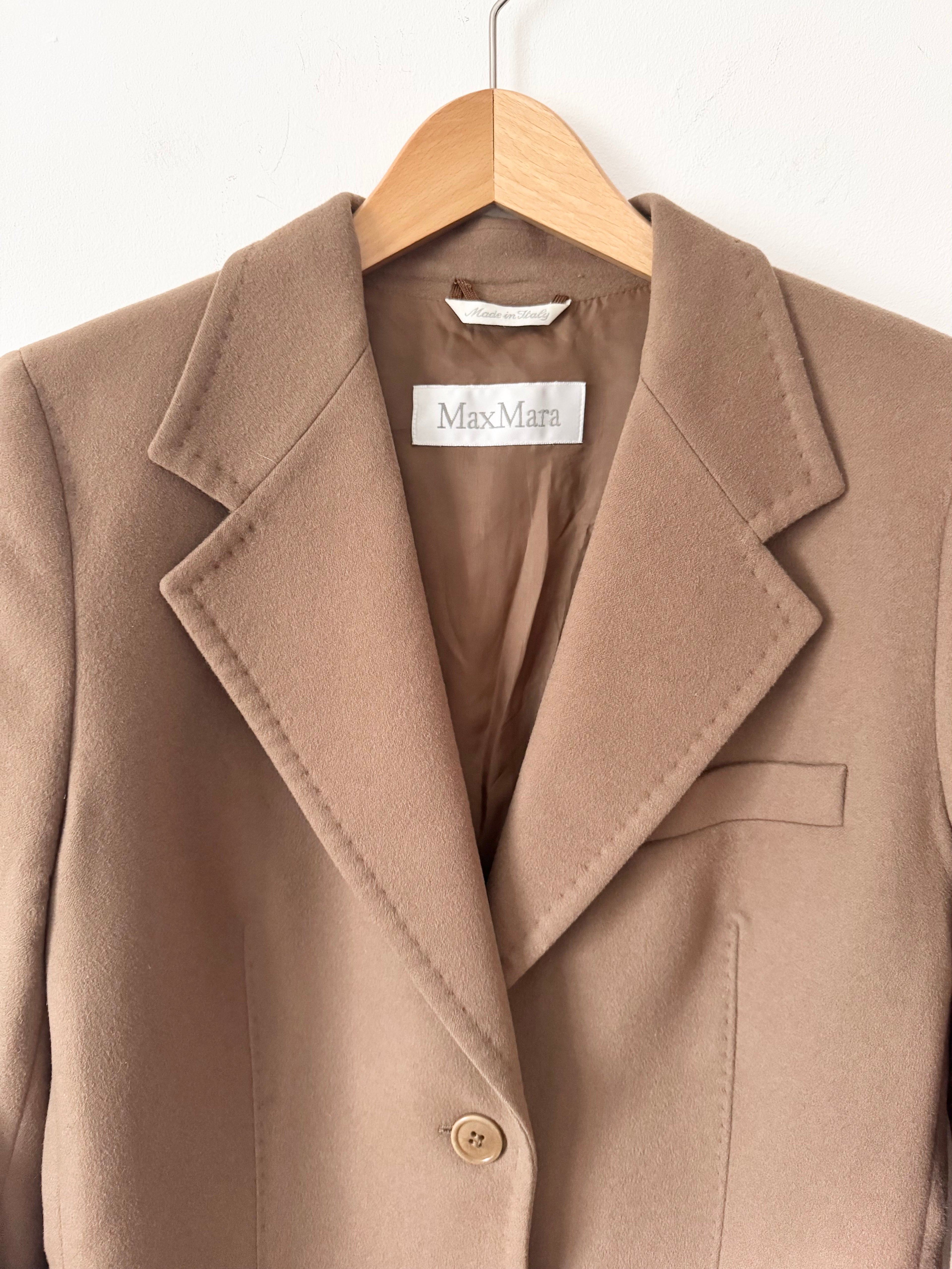 Max Mara Preowned Wool Camel Blazer image 4