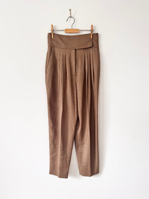 Burberry Pre-Owned Linen Trousers image 0