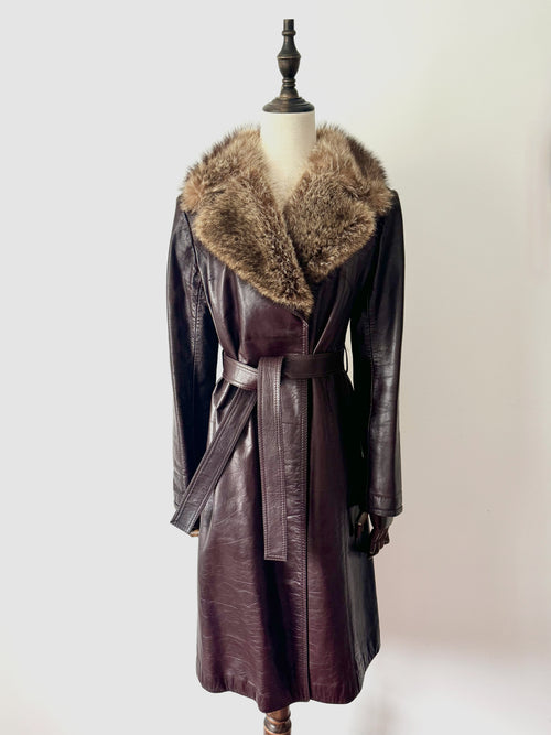 Aquascutum Vintage Leather Coat image 0