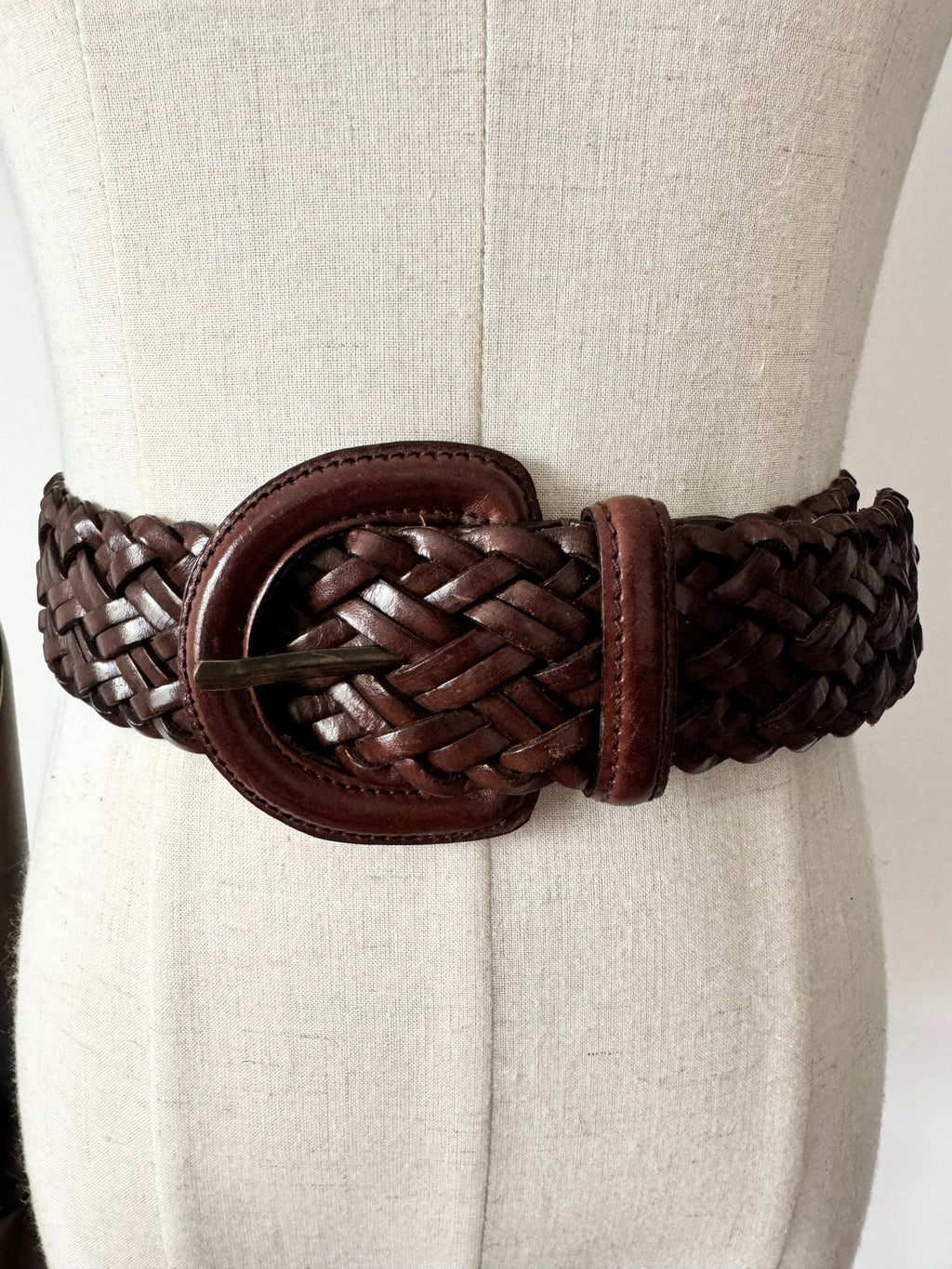 Mulberry Vintage Braided Leather Belt image 0
