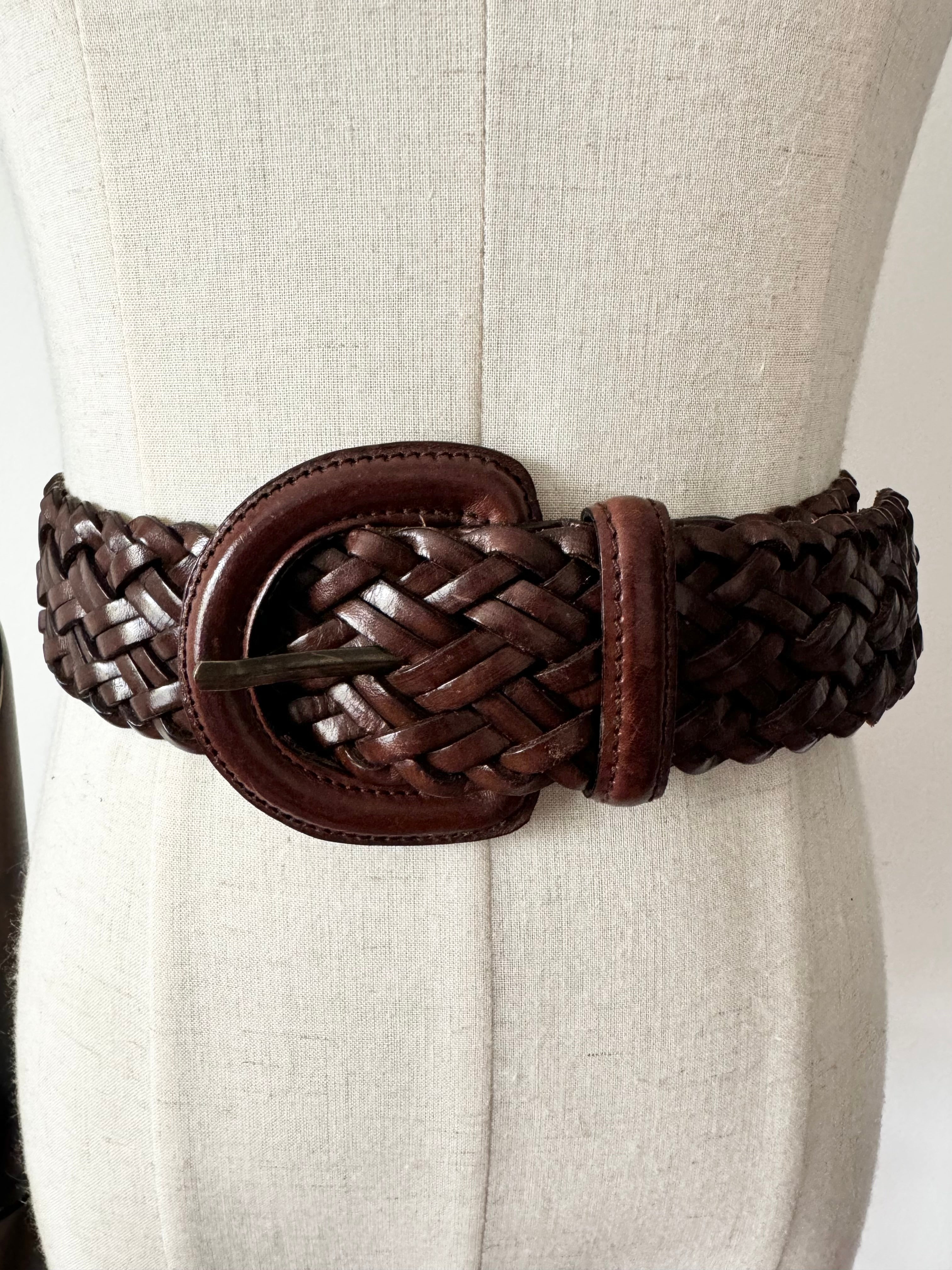 Mulberry Vintage Braided Leather Belt image 0