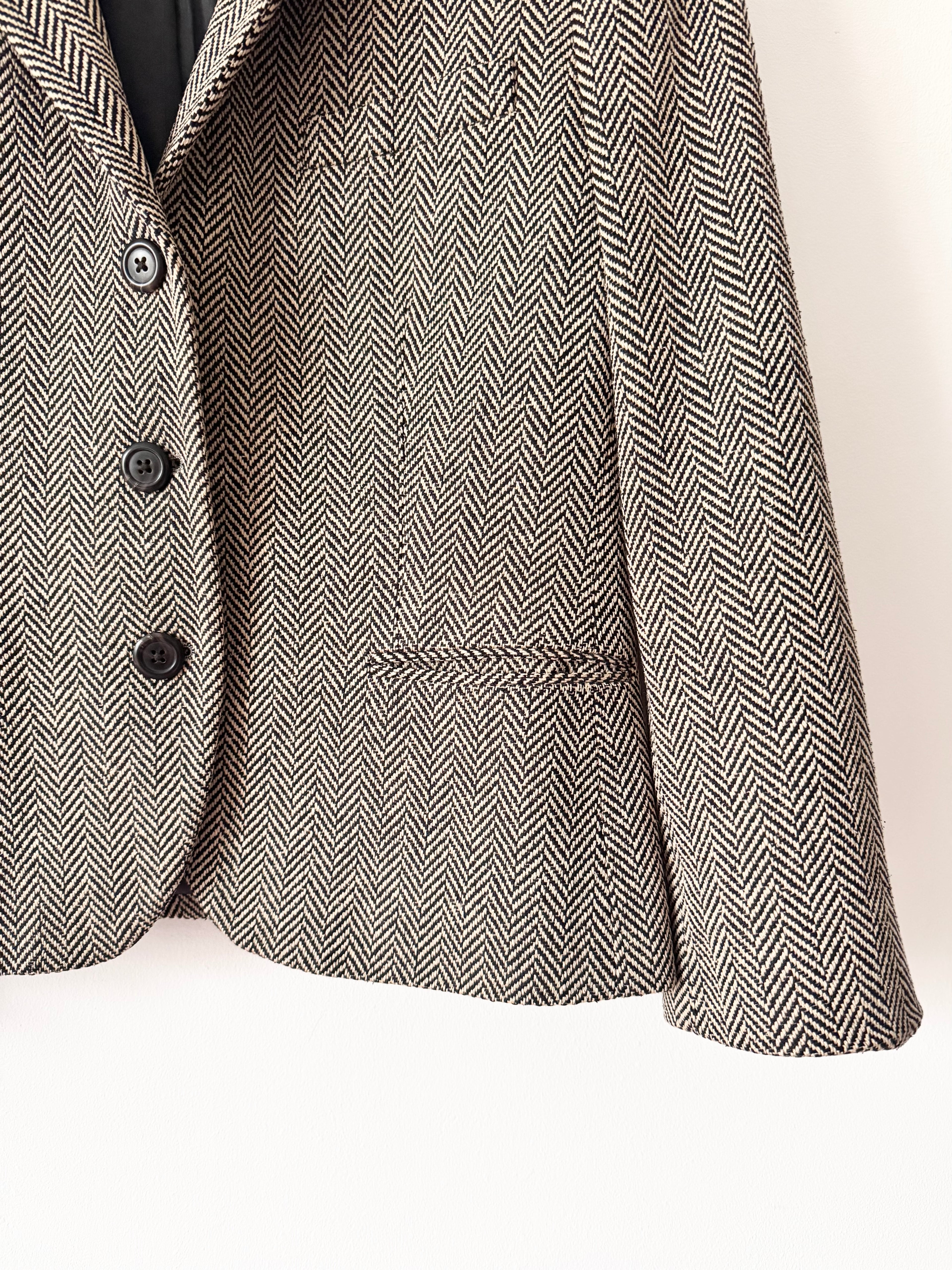 Ralph Lauren Pre-Owned Silk Herringbone Blazer image 2