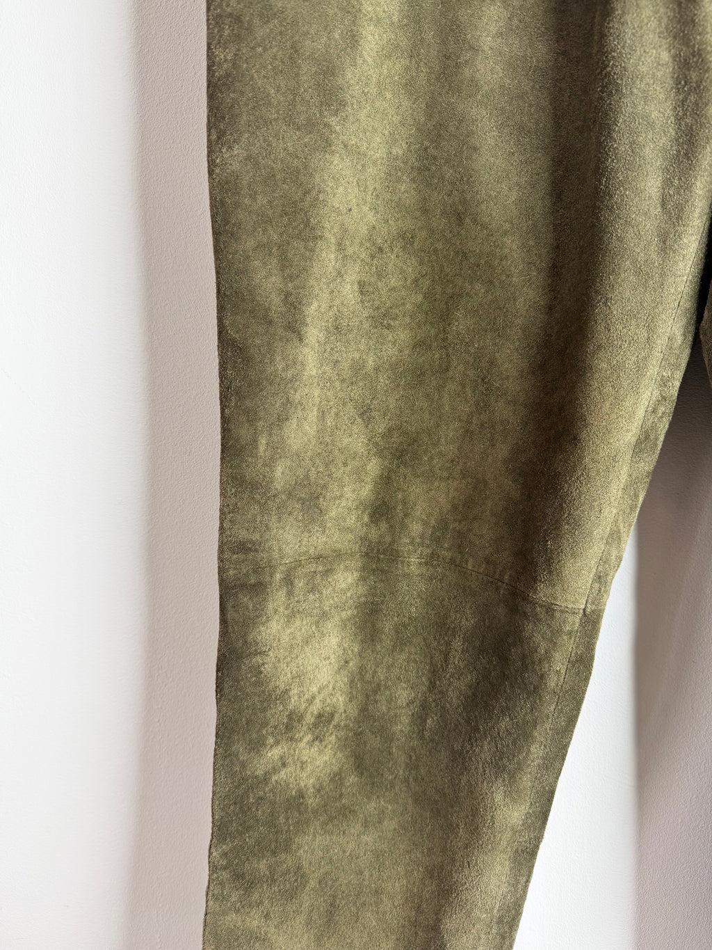 Vintage Green Suede Trousers image 4