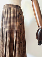 Valentino Miss V Vintage Prince of Wales Check Pleated Skirt image 2