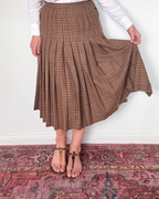 Valentino Miss V Vintage Prince of Wales Check Pleated Skirt image 1