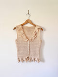 Vintage Crochet Waistcoat image 1