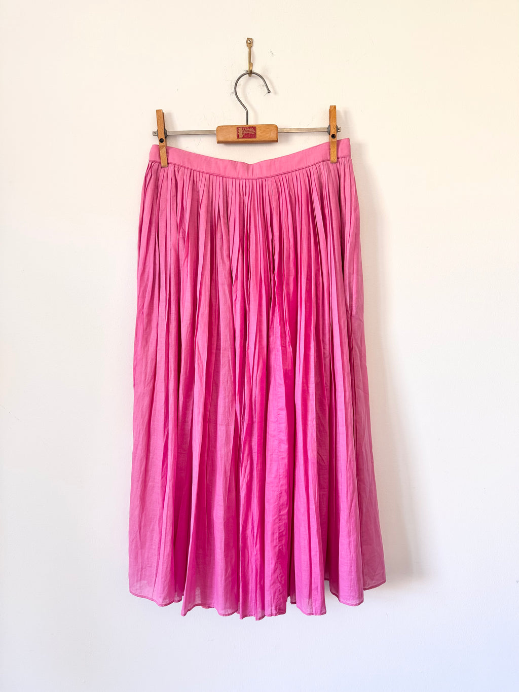 Vintage Italian Pink Cotton Skirt image 3