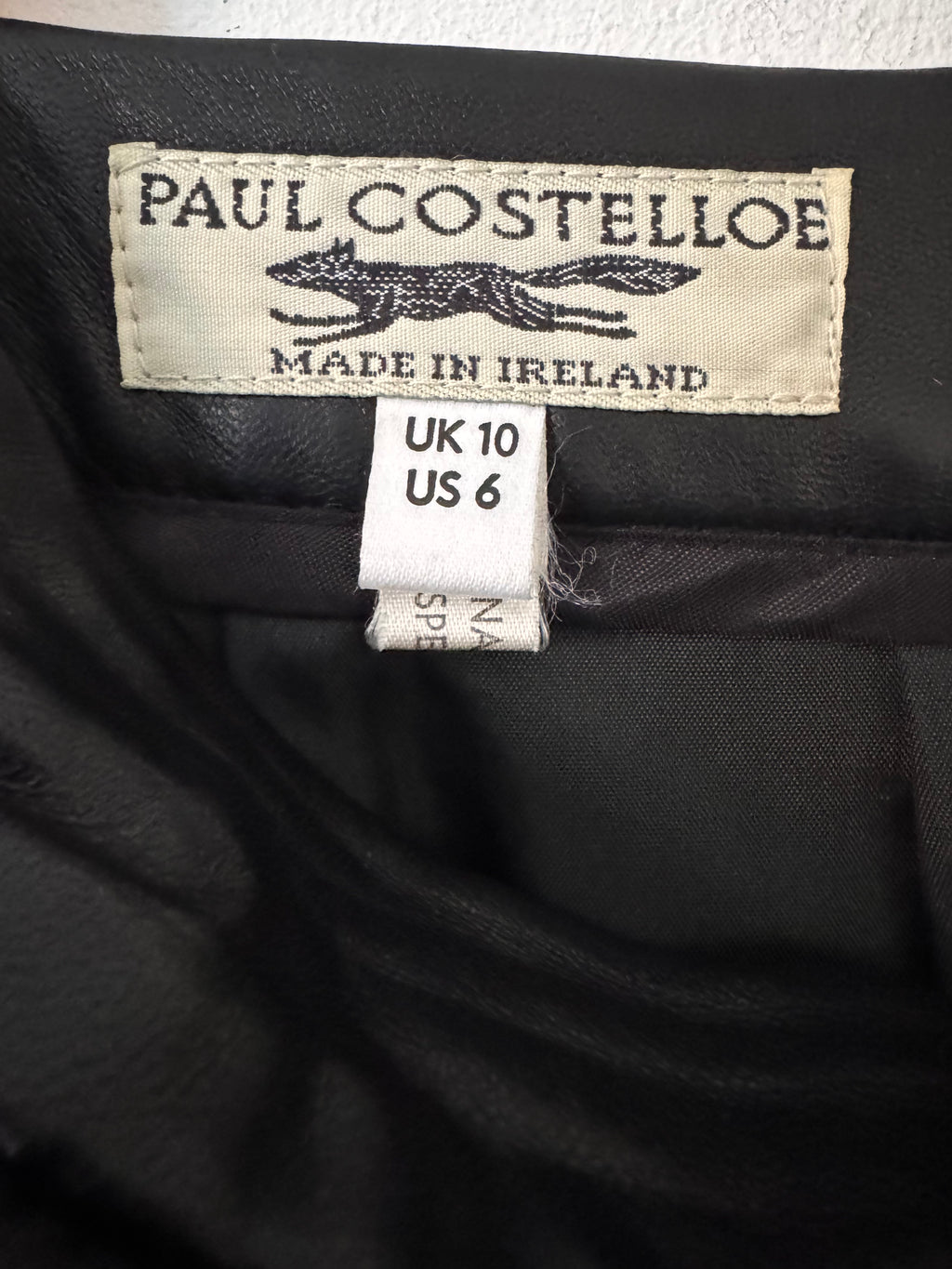 Paul Costelloe Vintage Pencil LeatherSkirt image 7