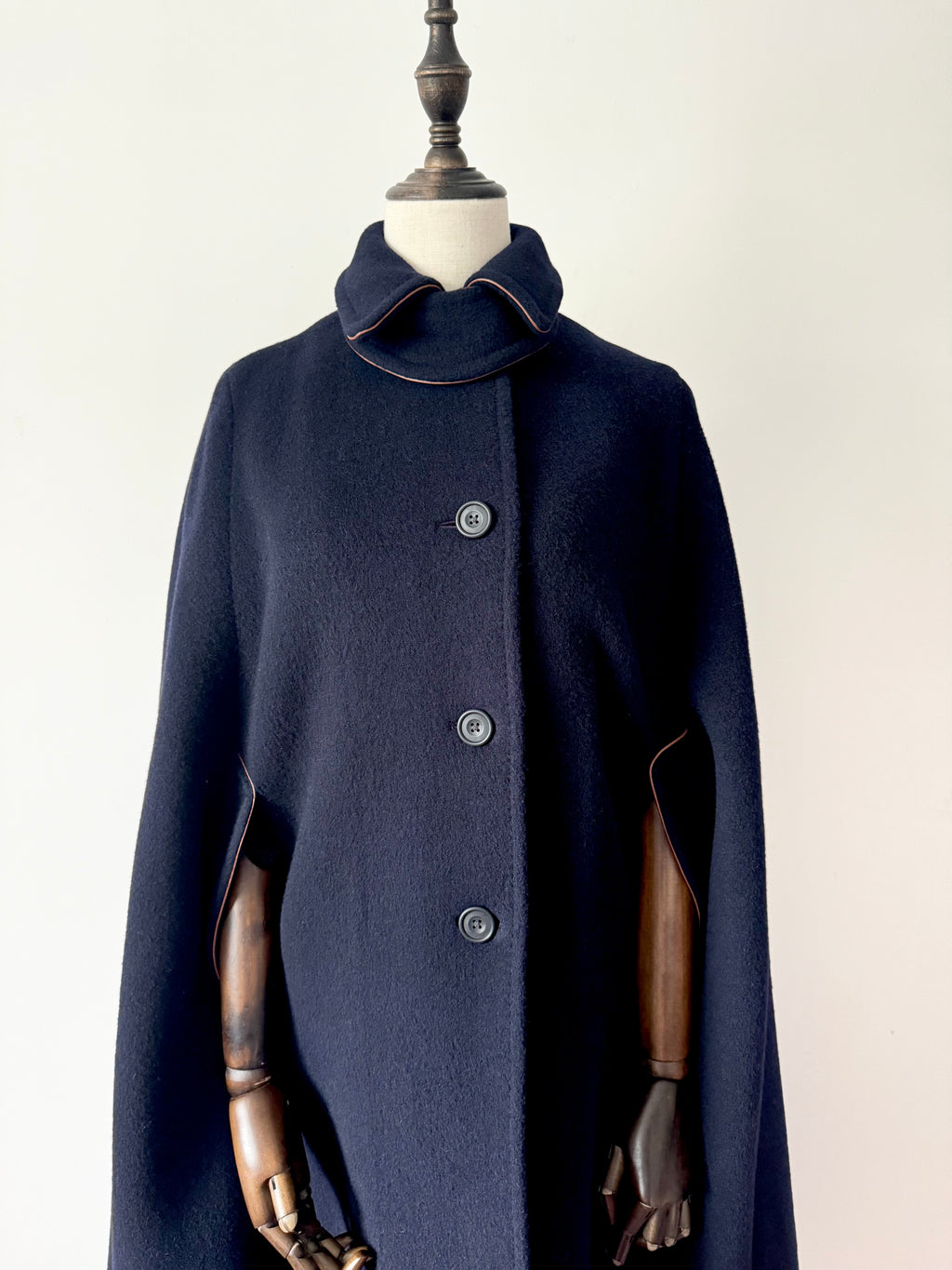DAKS Preowned Long Wool Cape image 1