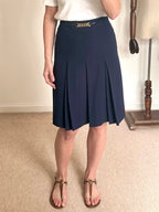 Celine Paris Vintage Pleated Wool Skirt image 1