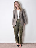 Vintage Green Suede Trousers image 0