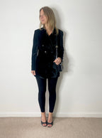 MANI Preowned Longline Crushed Velvet Blazer image 0