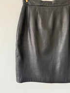 Paul Costelloe Vintage Pencil LeatherSkirt image 3