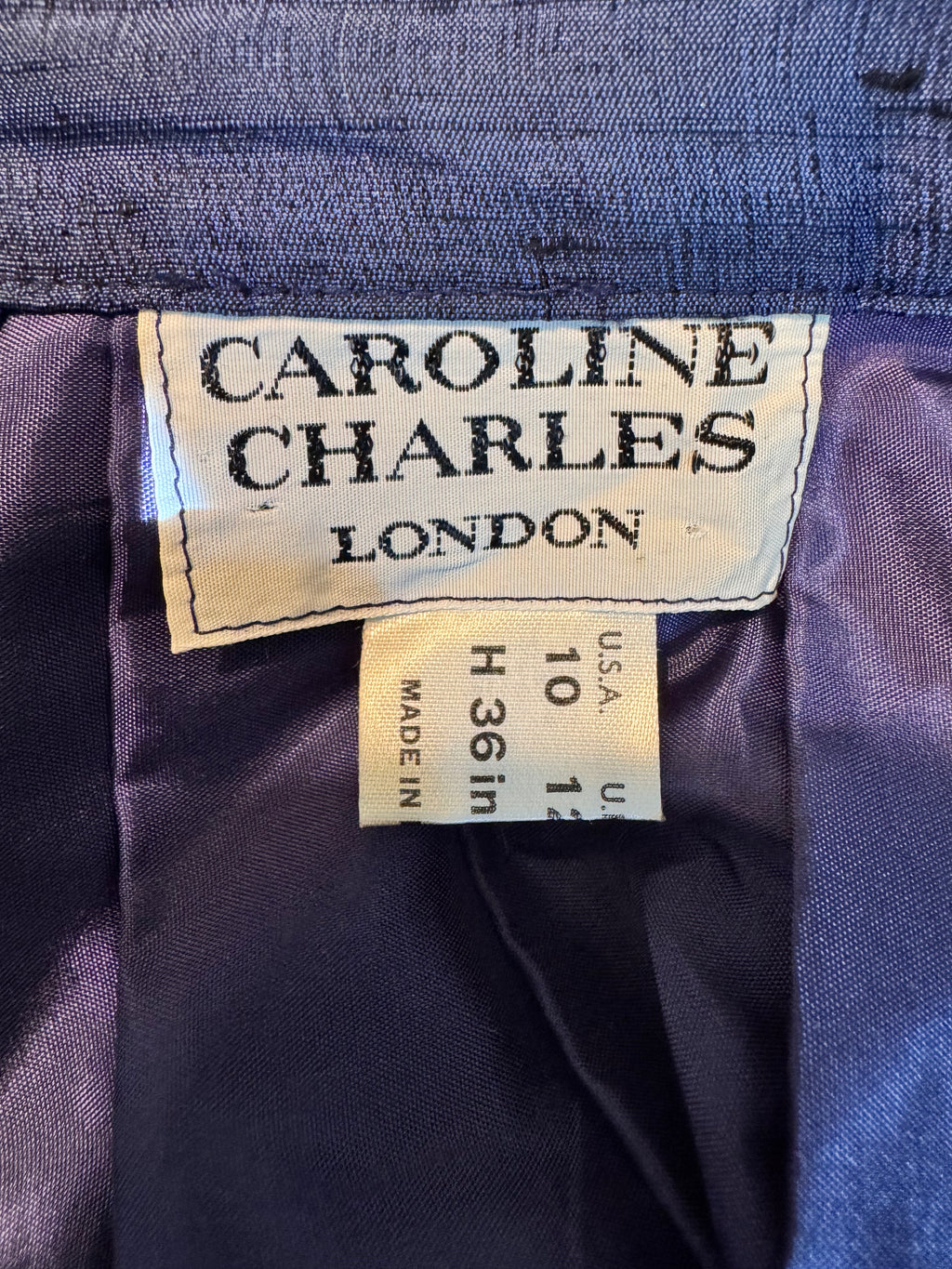 Caroline Charles Vintage Silk Skirt image 6