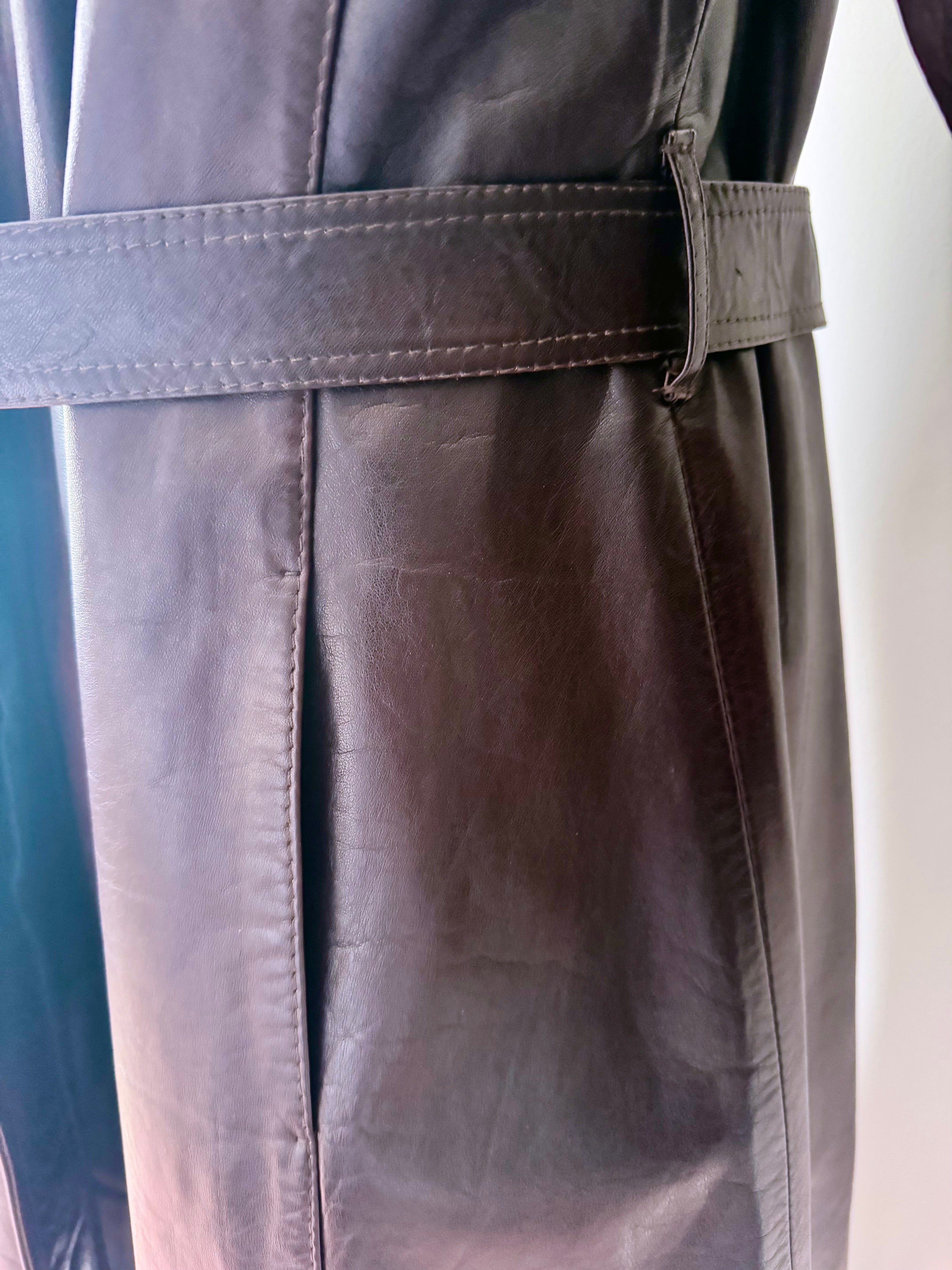 Aquascutum Vintage Leather Coat image 9