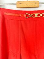 Celine Vintage Pleated Horsebit Skirt image 6